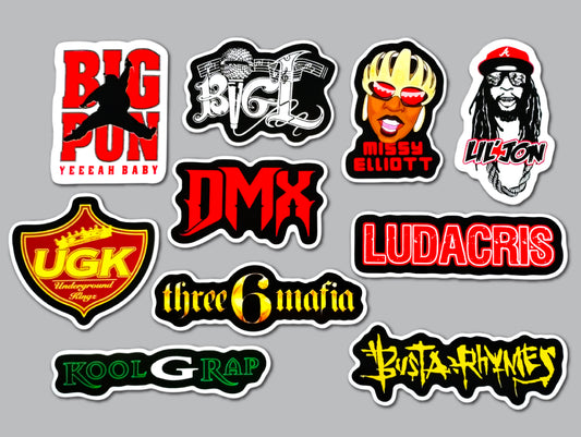 Classic Hip-Hop Sticker Pack (10 Stickers) Set 5