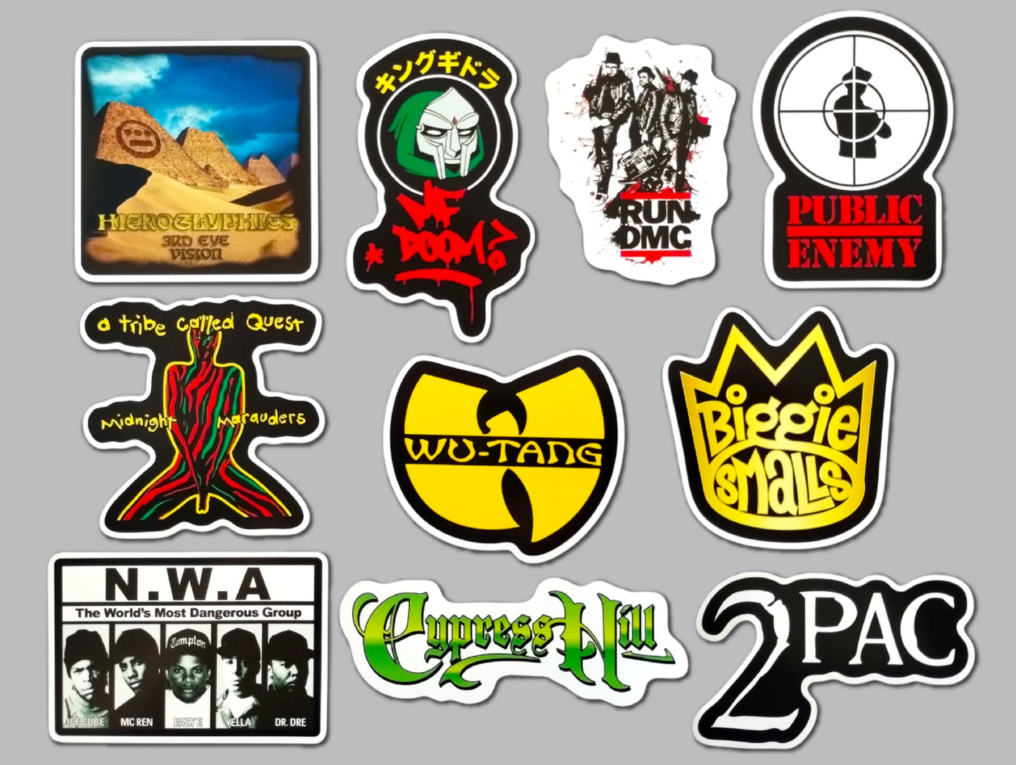 Classic Hip-Hop Sticker Pack (10 Stickers) Set 7