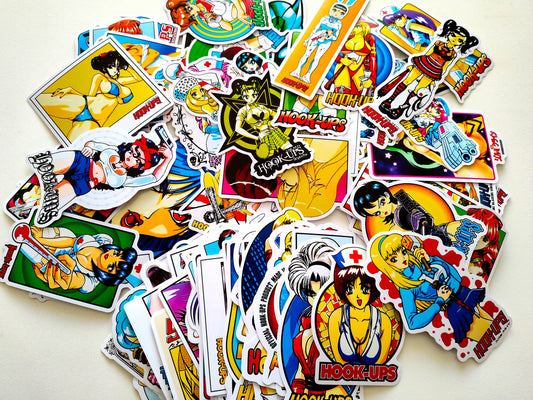 Hook-Ups Skateboards MASSIVE Anime Sticker Pack (120 Stickers)