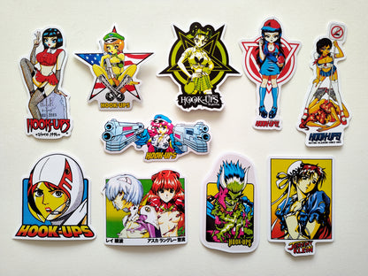 Hook-Ups Skateboards MASSIVE Anime Sticker Pack (120 Stickers)