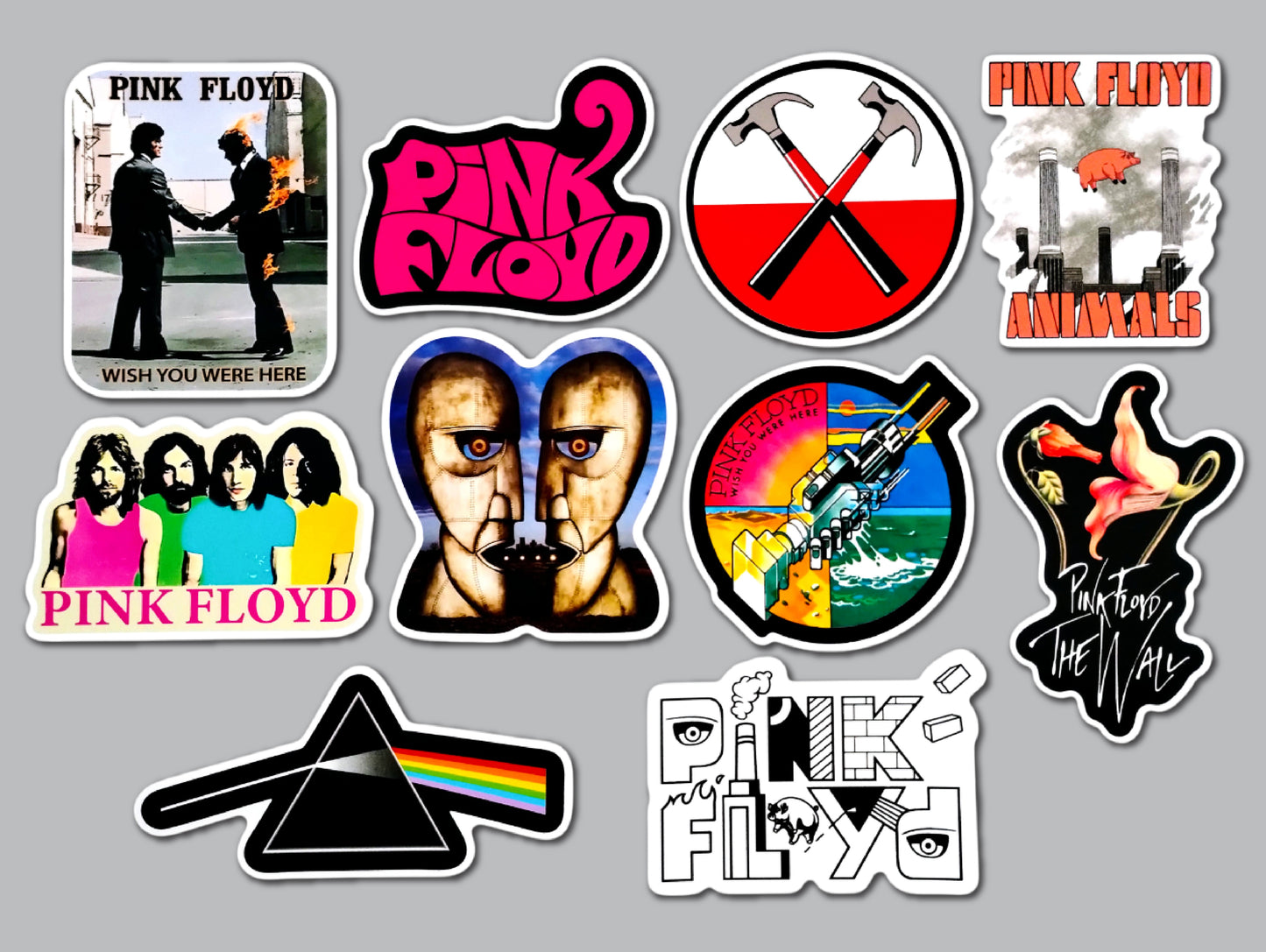 Pink Floyd Sticker Pack (10 Stickers)