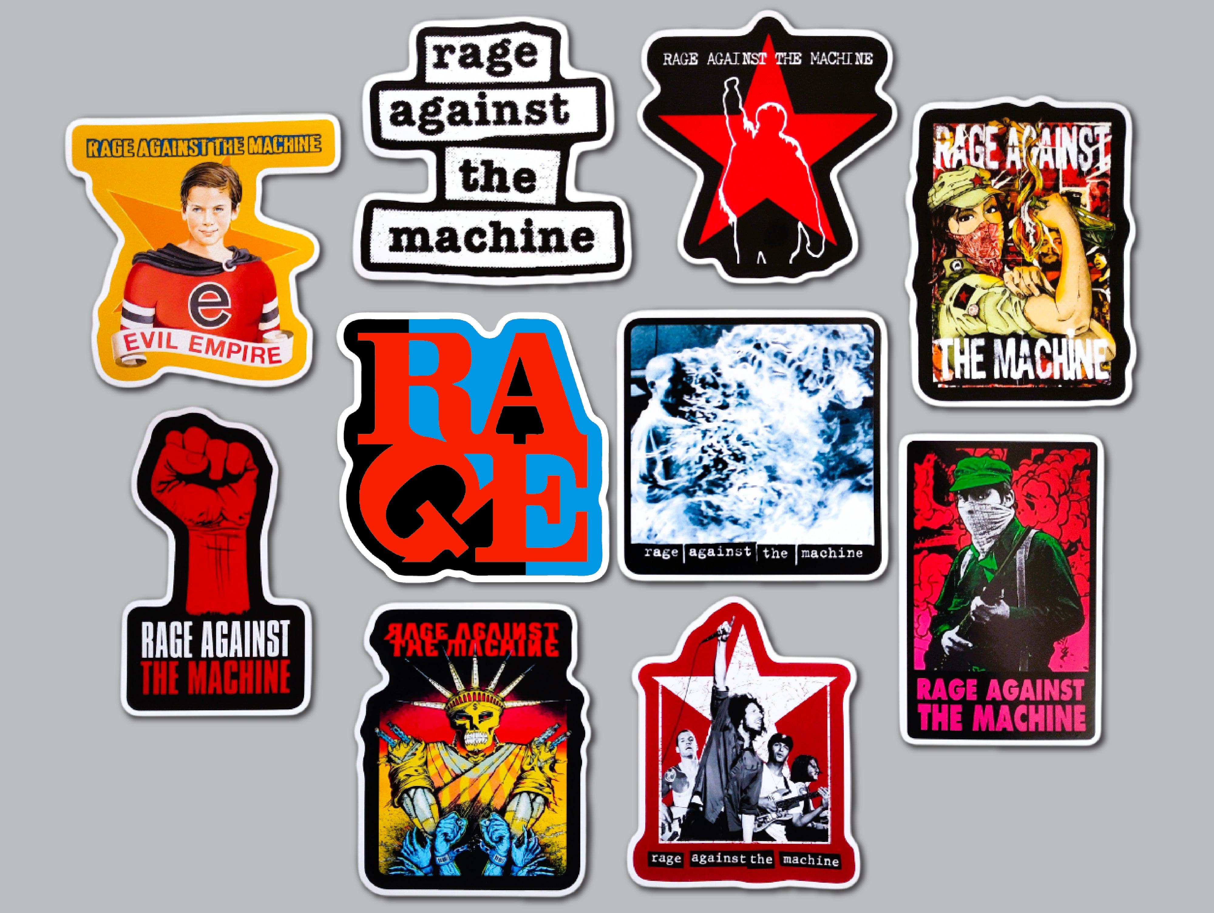Rage Against The Machine Sticker Pack (10 Stickers) – Omni-Cult