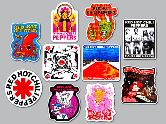 Red Hot Chili Peppers Sticker Pack (10 Stickers)