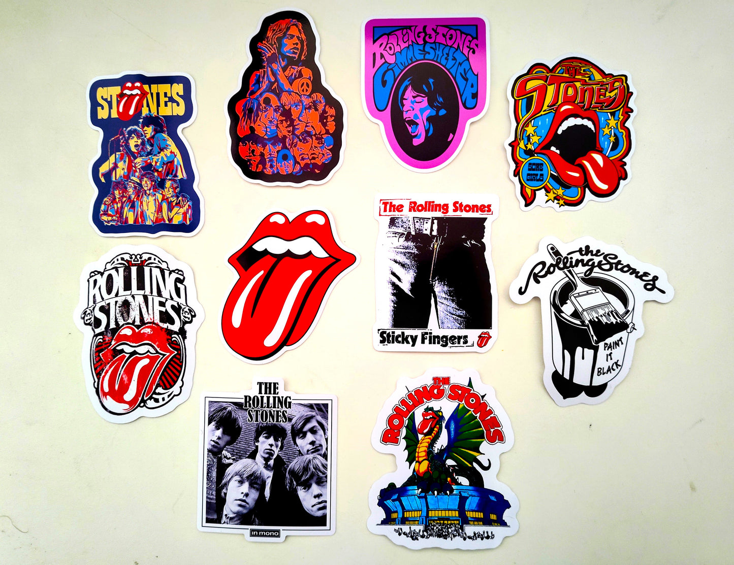 Rolling Stones Sticker Pack (10 Stickers)