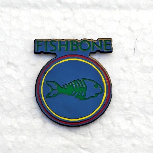 Fishbone Enamel Pin