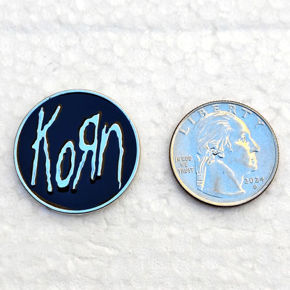 Korn Enamel Pin
