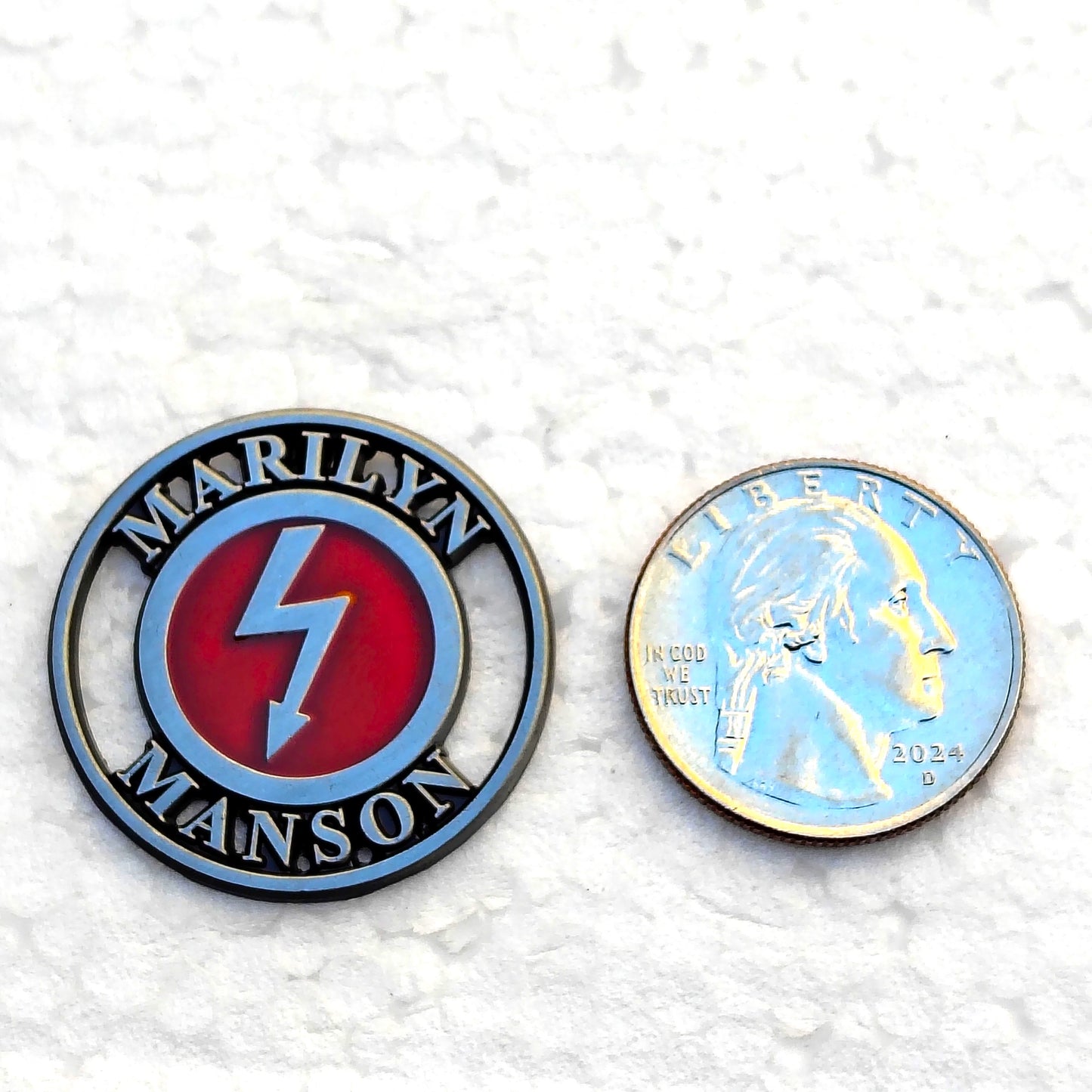 Marilyn Manson Metal Die-Struck & Enamel Pin
