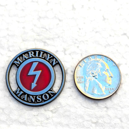 Marilyn Manson Metal Die-Struck & Enamel Pin