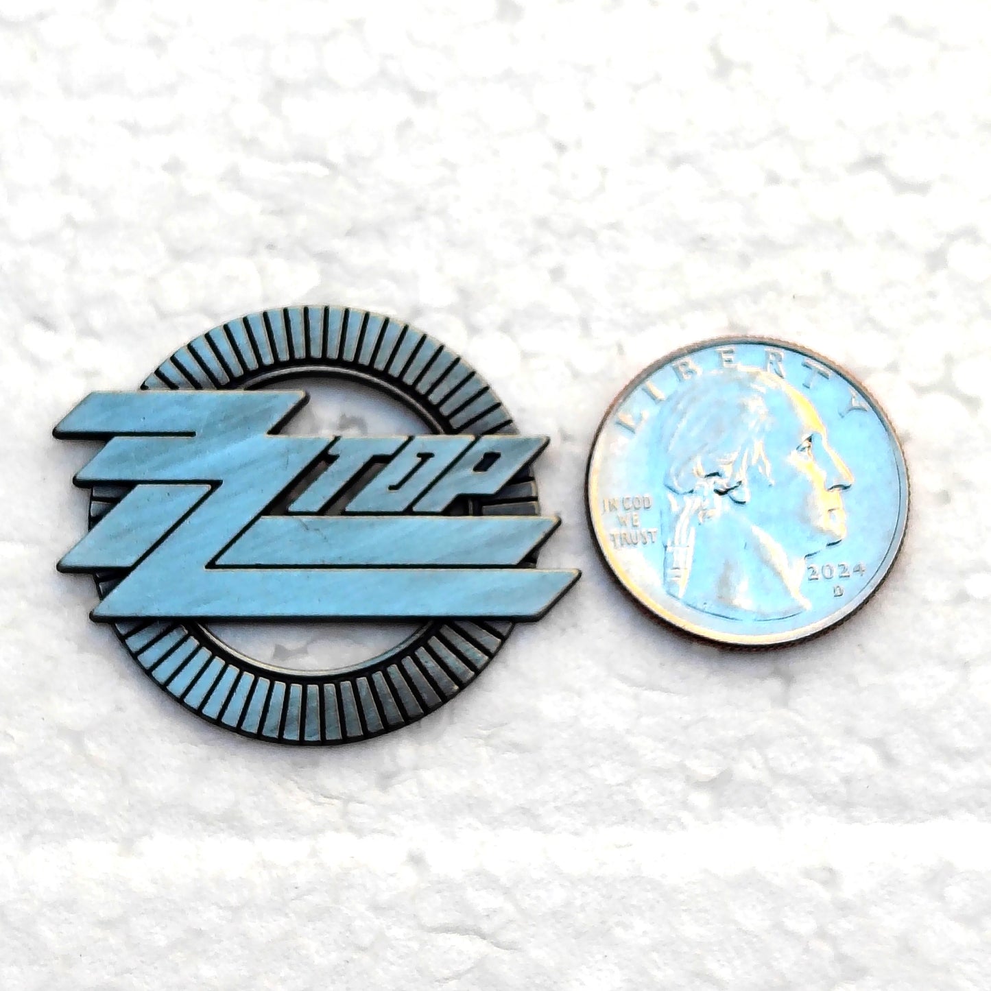 ZZ Top Metal Die-Struck Pin