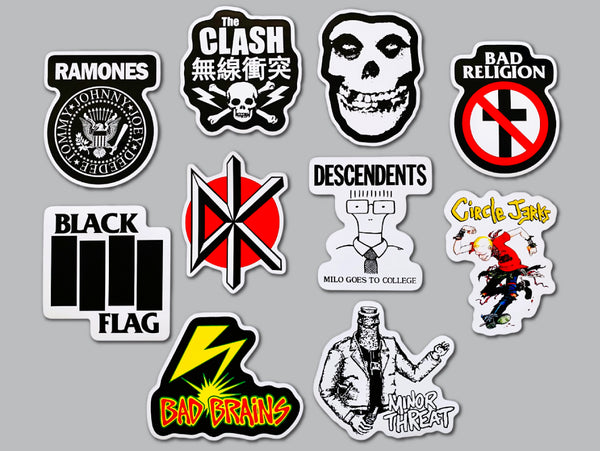 Punk Sticker Pack (10 Stickers) Set 1 – Omni-Cult