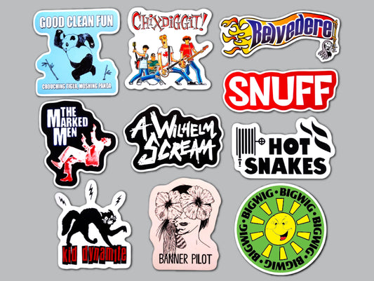Melodic Punk / Skate Punk / Pop Punk Sticker Pack (10 Stickers) Set 3