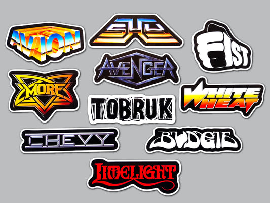Metal / Hard Rock Sticker Pack (10 Stickers) SET 8