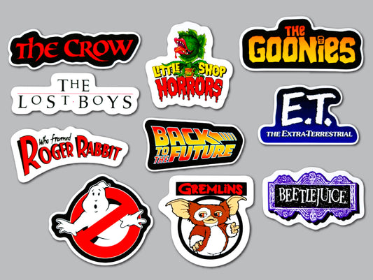Classic Movie Sticker Pack (10 Stickers) Set 1