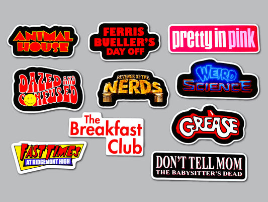 Classic Movie Sticker Pack (10 Stickers) Set 2