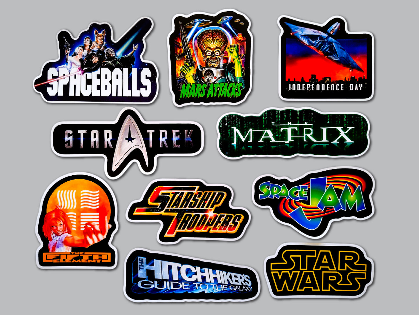 Classic Movie Sticker Pack (10 Stickers) Set 7