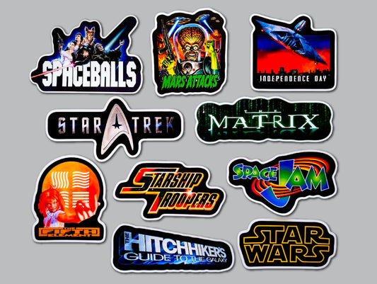 Classic Movie Sticker Pack (10 Stickers) Set 7