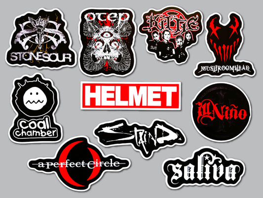 Nu Metal Sticker Pack (10 Stickers) Set 3