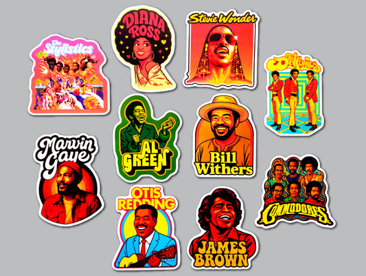 Oldies Music Sticker Pack (10 Stickers) SET 1