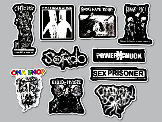 Powerviolence / Fastcore Sticker Pack (10 Stickers) SET 4