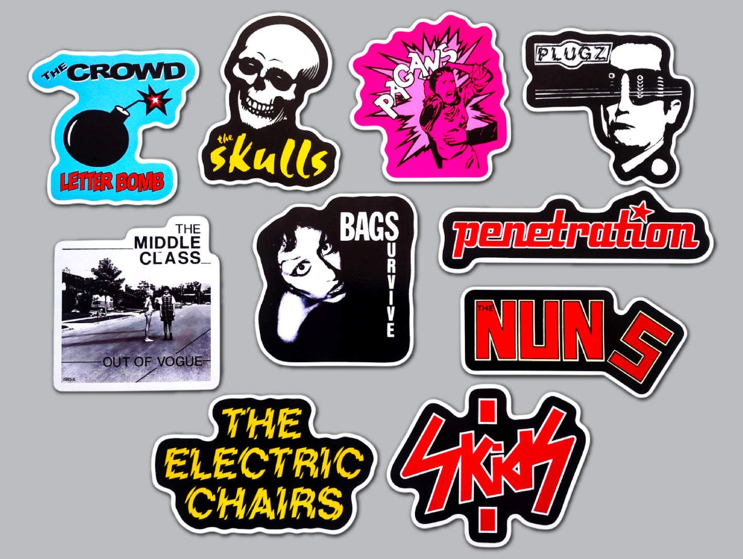 Punk Sticker Pack (10 Stickers) SET 33