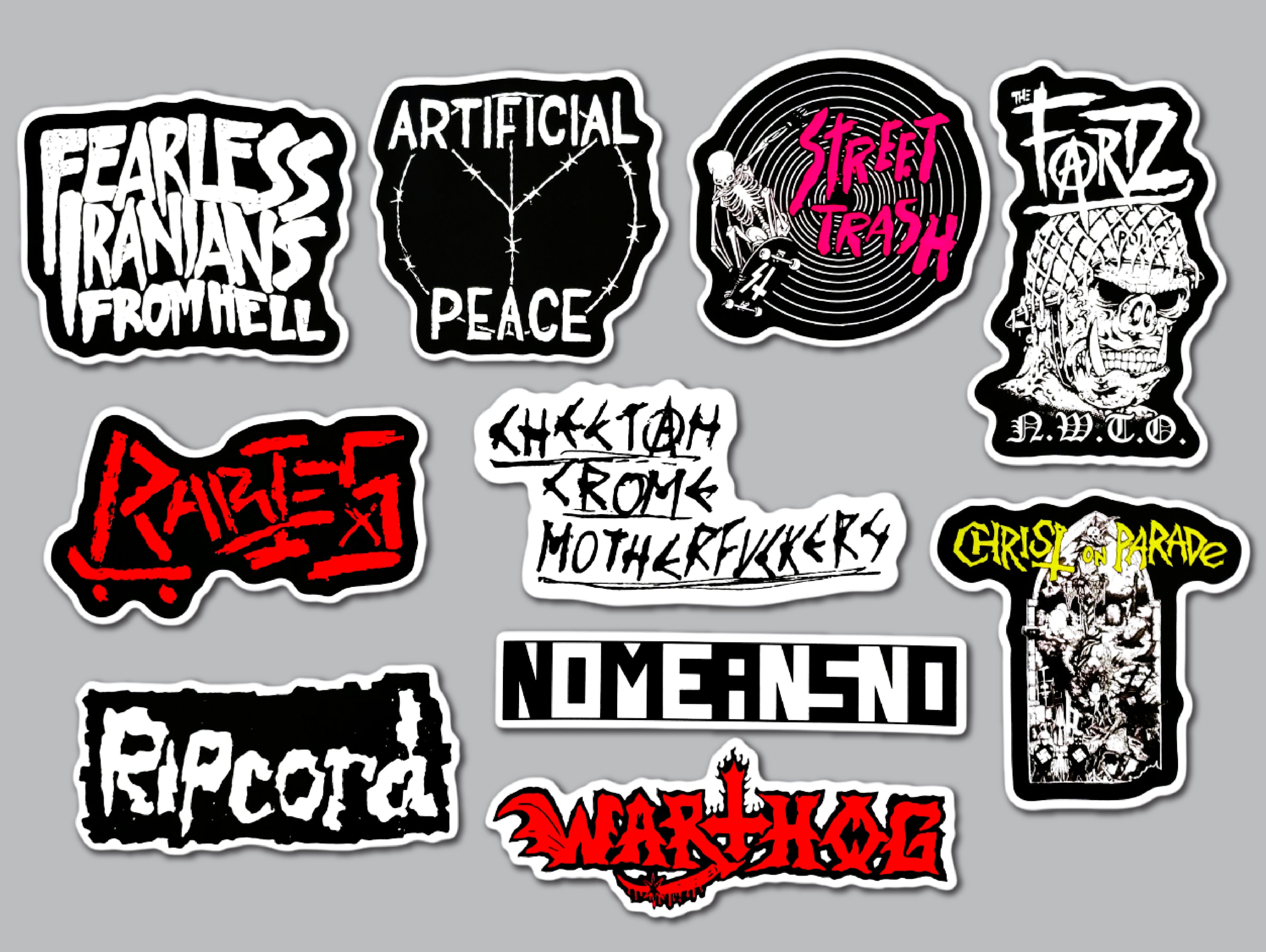 Punk Sticker Pack (10 Stickers) SET 15 – Omni-Cult