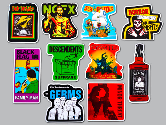 Punk Sticker Pack (10 Stickers) SET 17