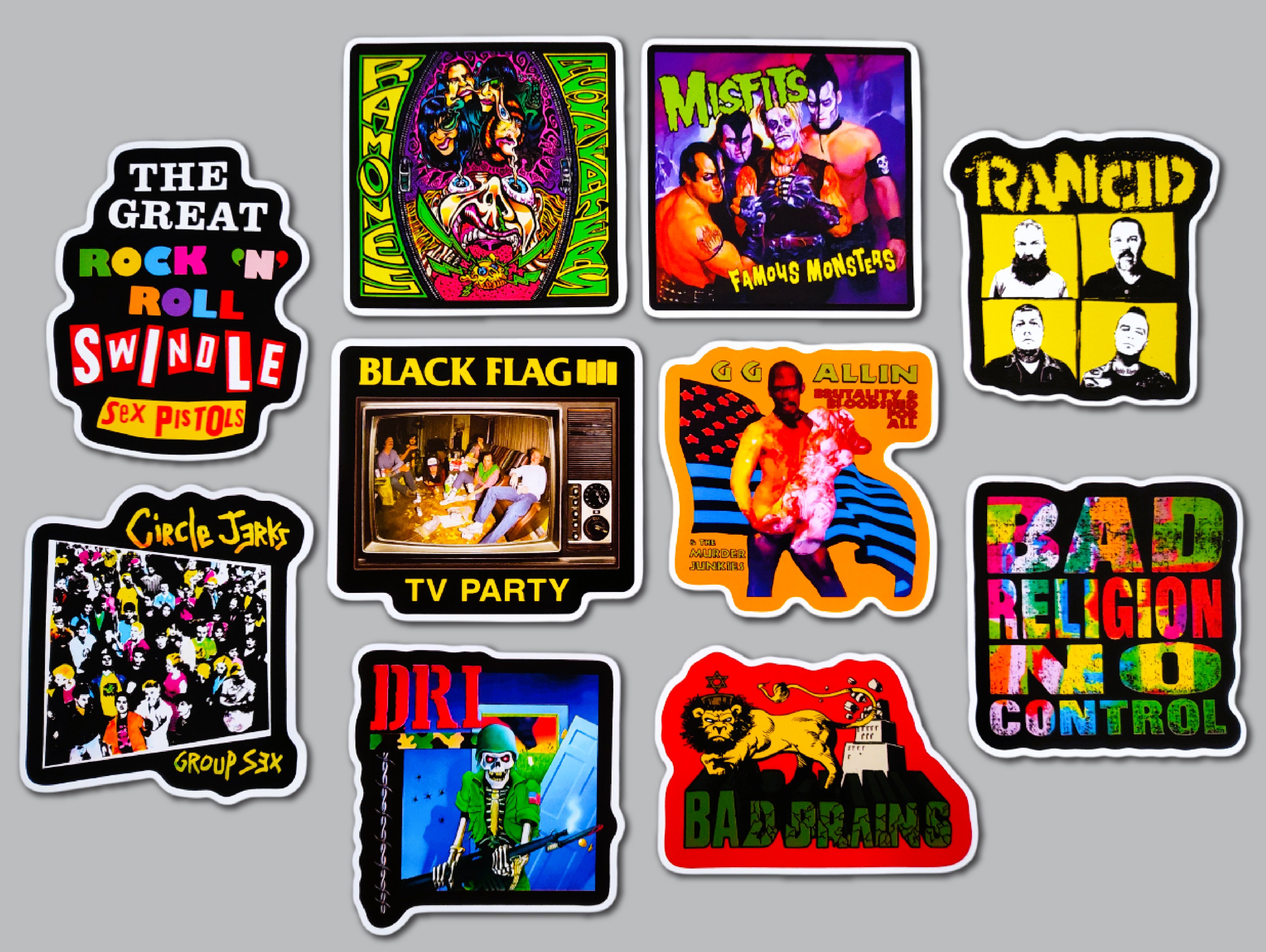 Punk Sticker Pack (10 Stickers) SET 24 – Omni-Cult