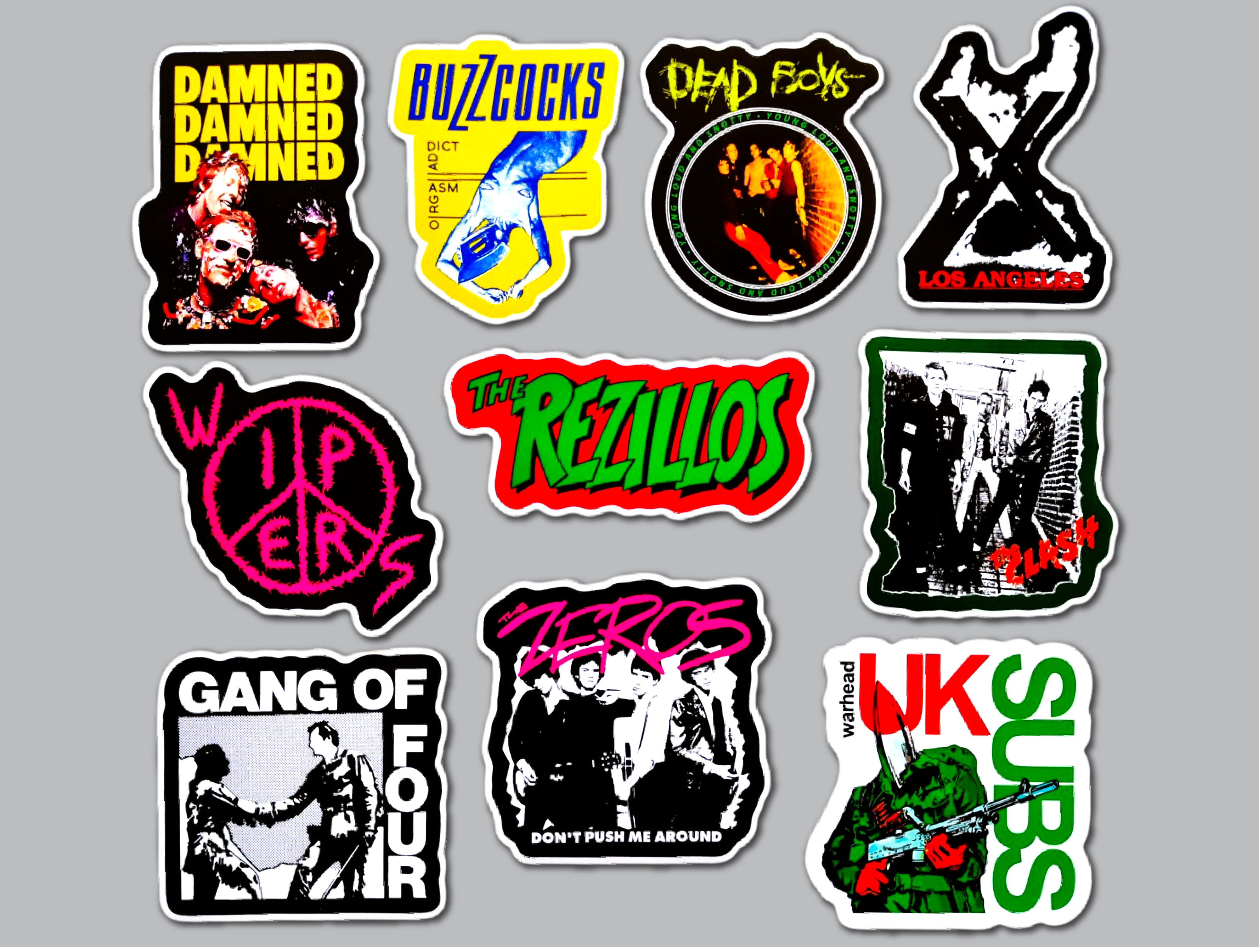 Punk Sticker Pack (10 Stickers) SET 30 – Omni-Cult