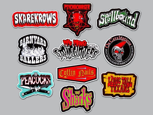 Rockabilly / Psychobilly Sticker Pack (10 Stickers) SET 3