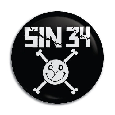 Sin 34 1" Button / Pin / Badge