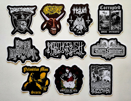 Stoner Metal / Sludge / Doom Sticker Pack (10 Stickers) SET 4