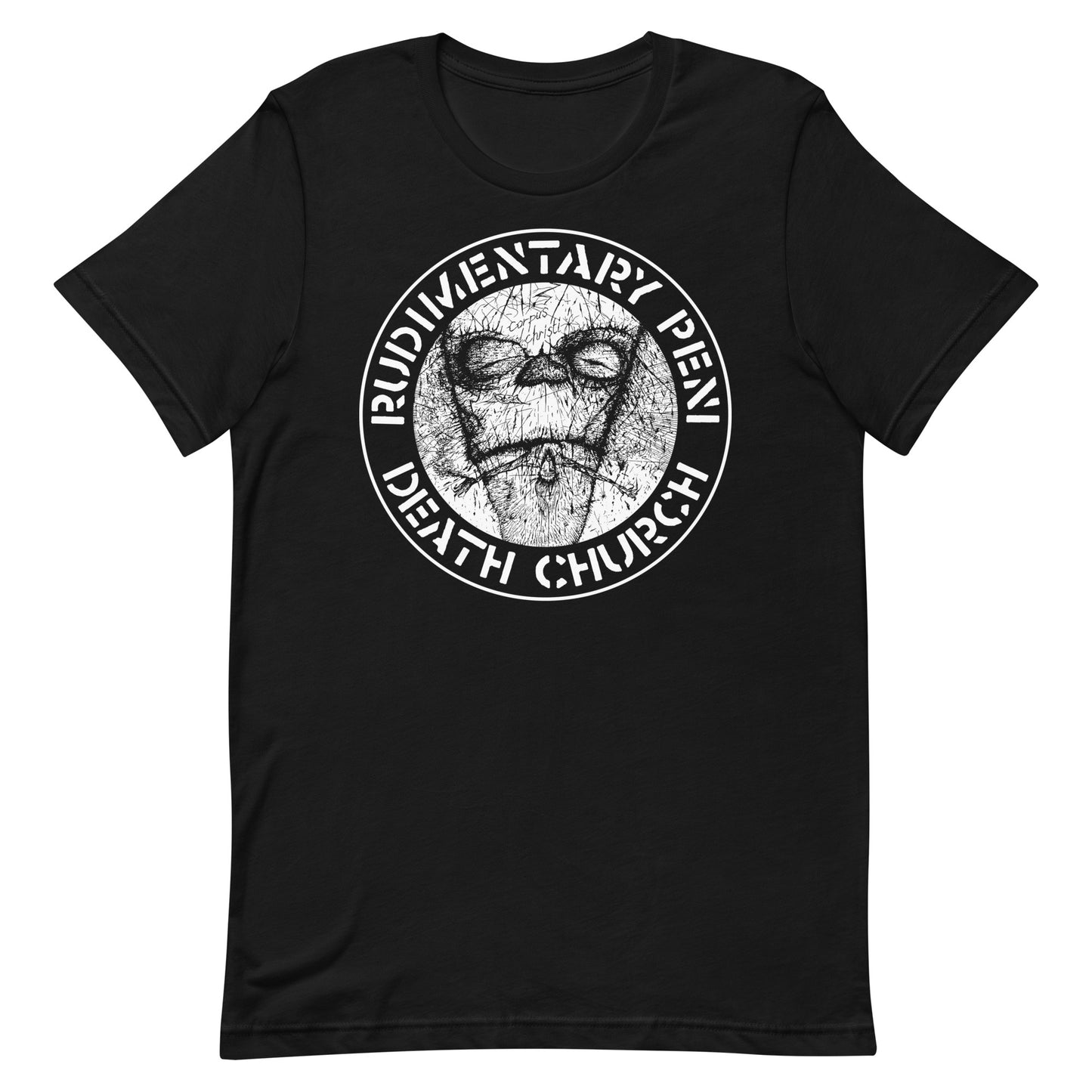 Rudimentary Peni - Death Church Circle T-Shirt