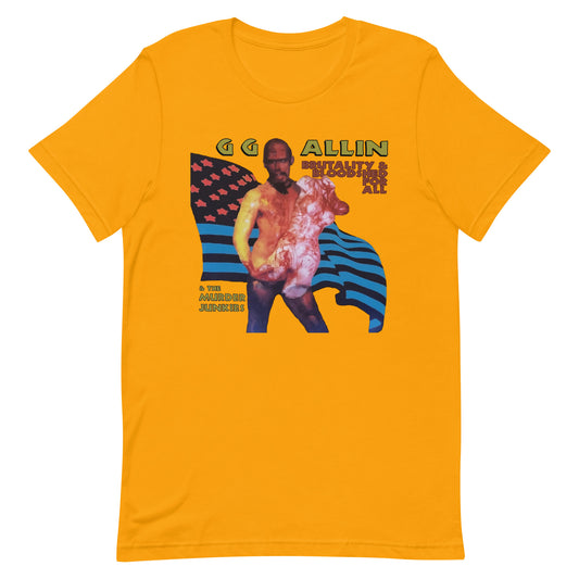 GG Allin - Brutality & Bloodshed For All T-Shirt