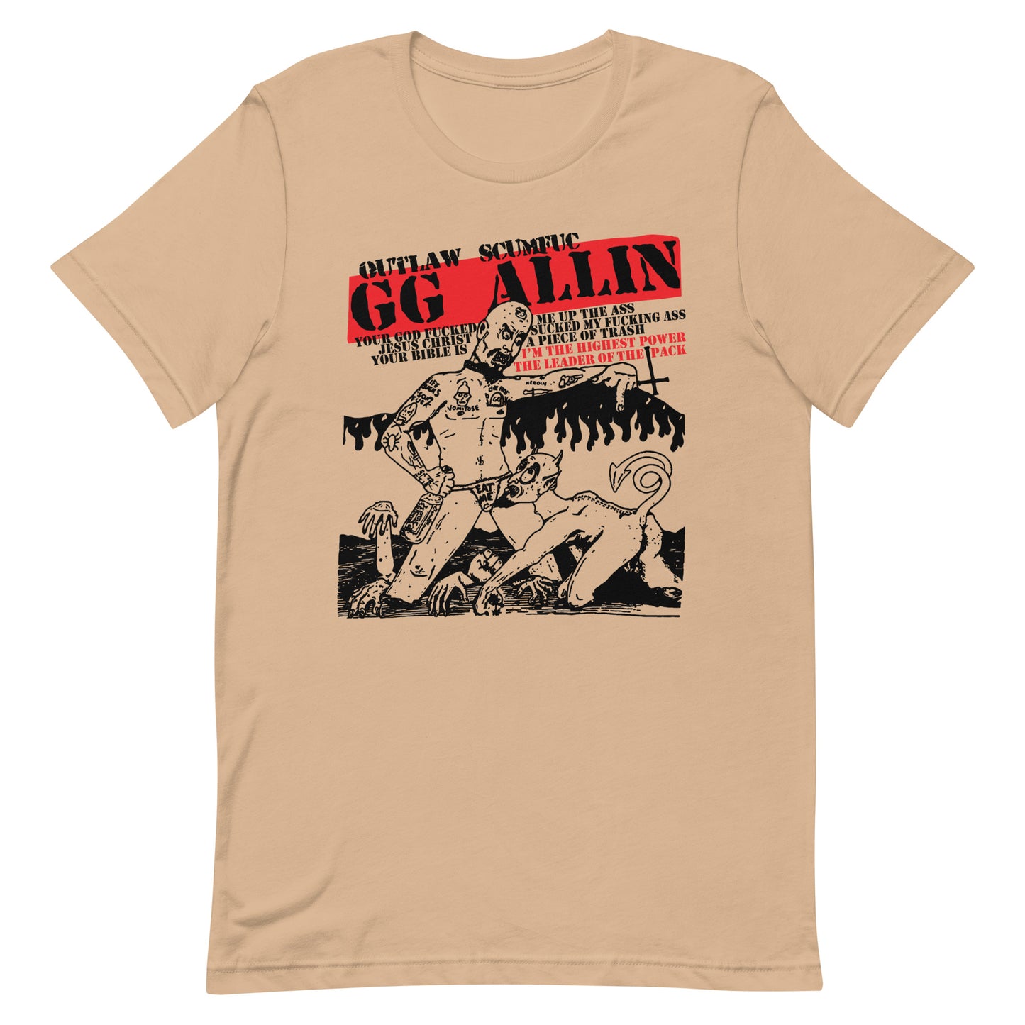 GG Allin - Outlaw Scumfuc T-Shirt