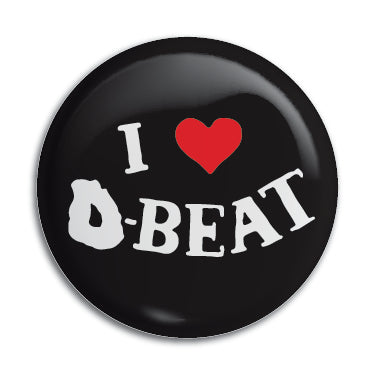 I Love D-Beat 1" Button / Pin / Badge Omni-Cult