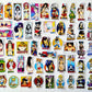Hook-Ups Skateboards HUGE Anime Sticker Pack (60 Stickers) SET1