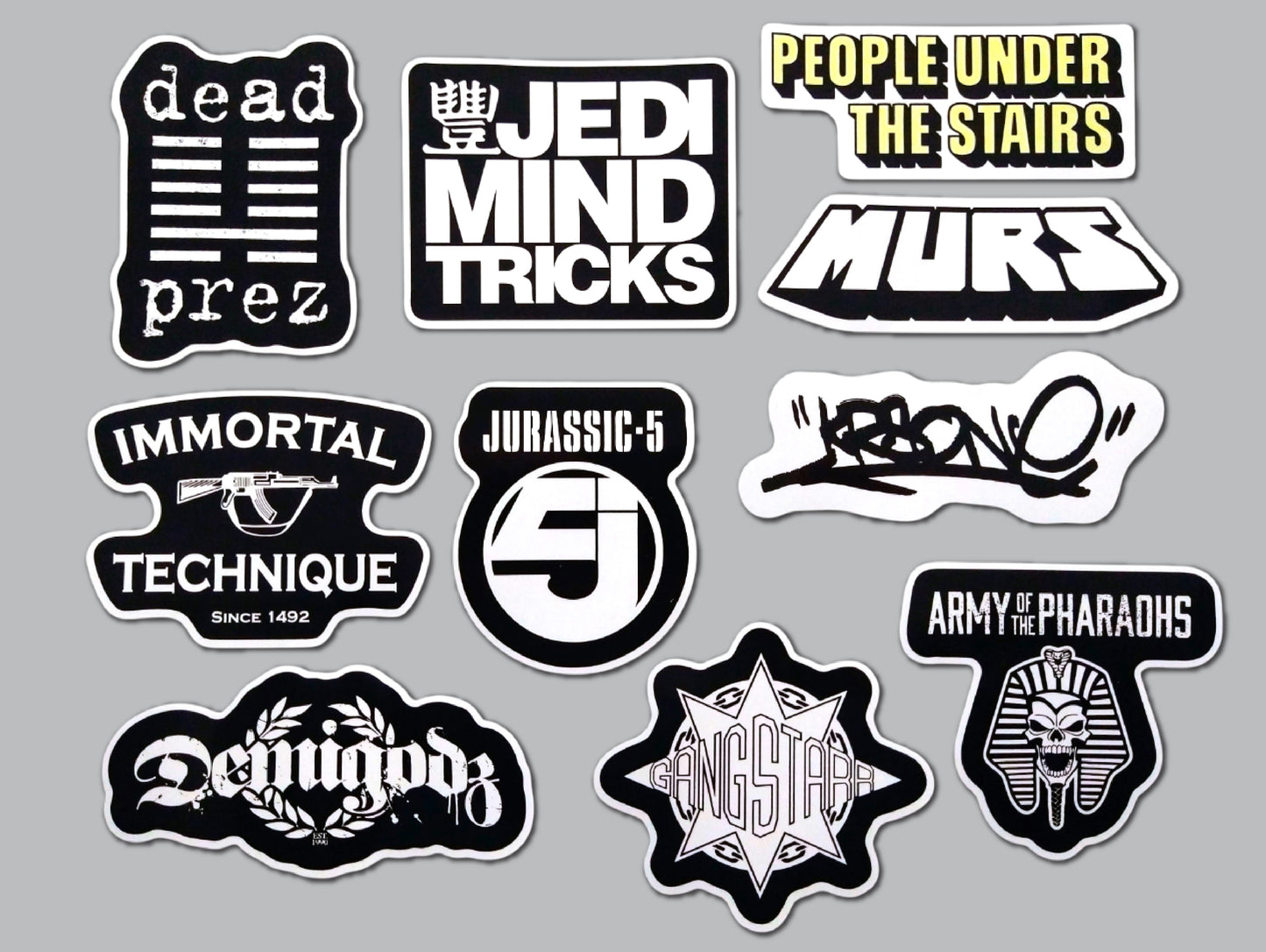 Underground Hip-Hop Sticker Pack (10 Stickers) Set 2