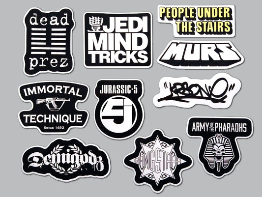 Underground Hip-Hop Sticker Pack (10 Stickers) Set 2
