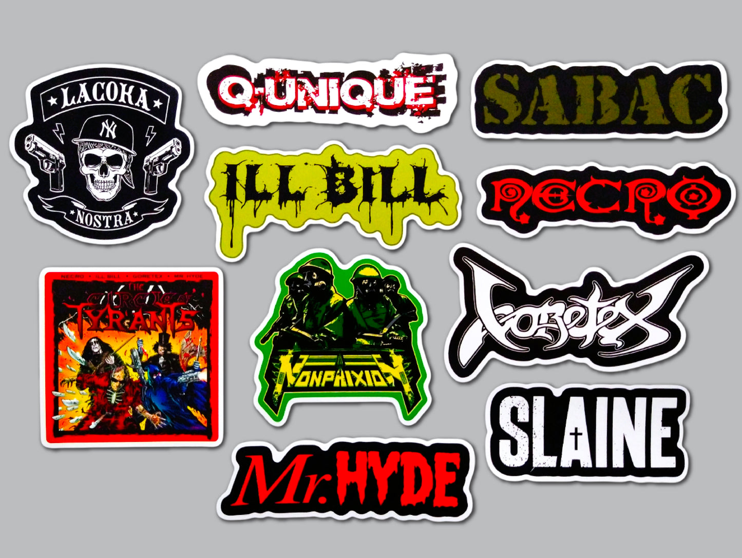 Underground Hip-Hop Sticker Pack (10 Stickers) Set 3