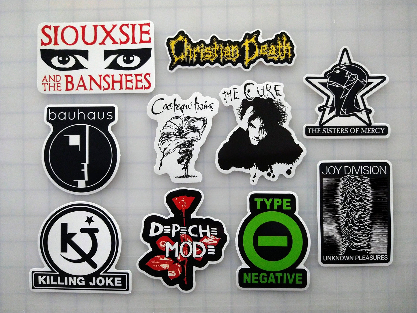 Goth / Gothic Sticker Pack (10 Stickers) SET 1