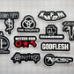 Industrial Metal Sticker Pack (10 Stickers) SET 1