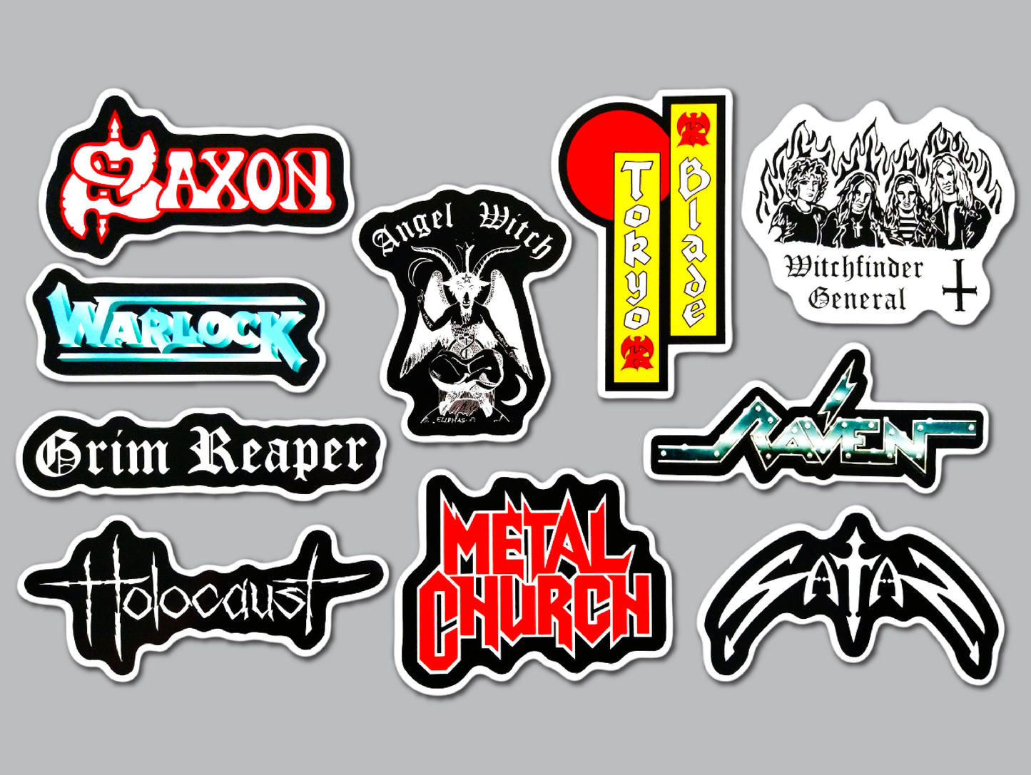 Metal / Hard Rock Sticker Pack (10 Stickers) SET 3