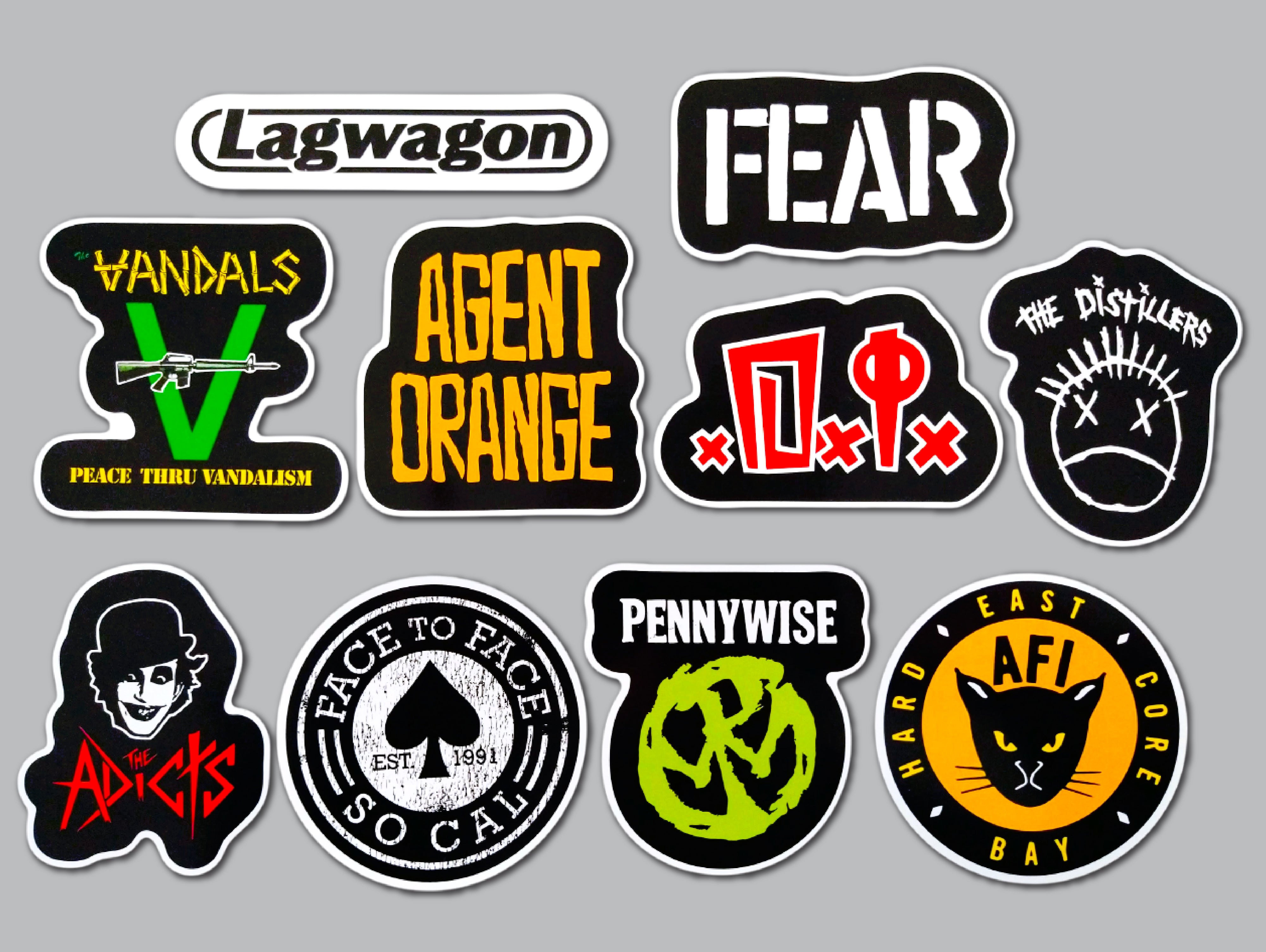 Punk Sticker Pack (10 Stickers) Set 4 – Omni-Cult
