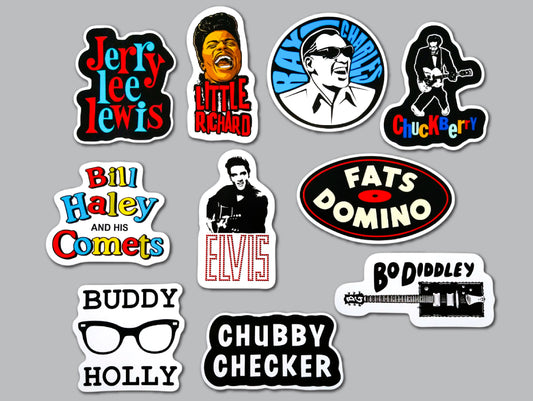 Rock & Roll Sticker Pack (10 Stickers) SET 1