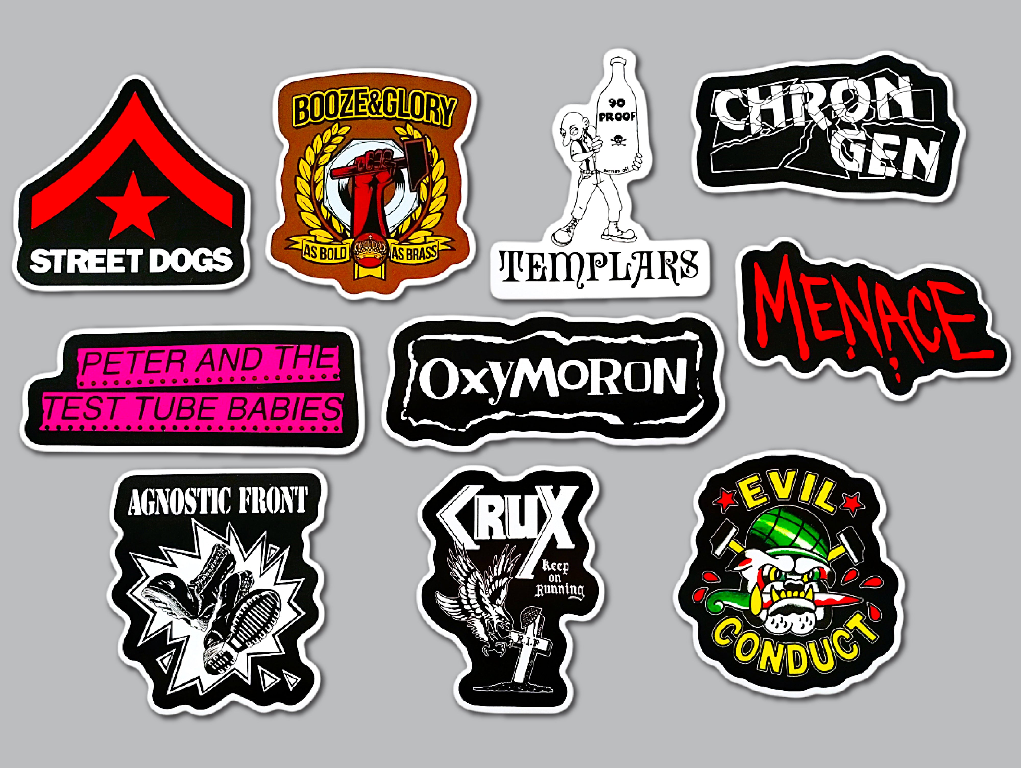 Oi! Street Punk Sticker Pack (10 Stickers) SET 2 – Omni-Cult