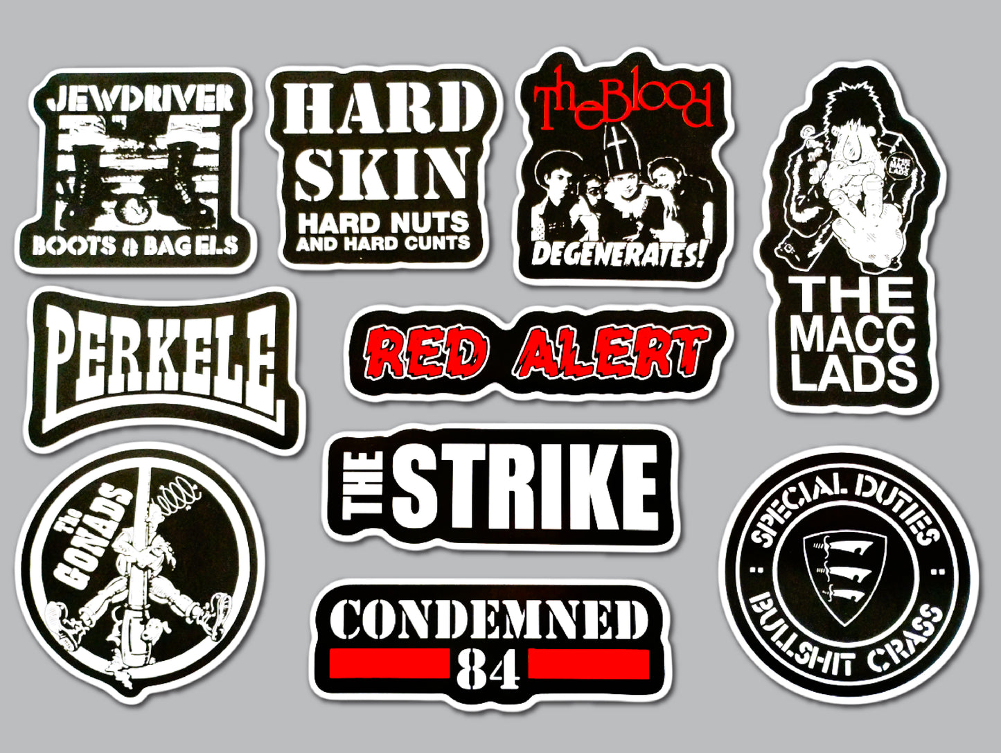 Oi! Street Punk Sticker Pack (10 Stickers) SET 3