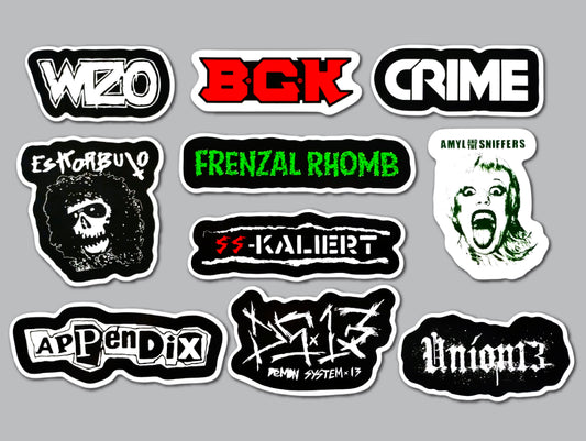 Punk Sticker Pack (10 Stickers) SET 10