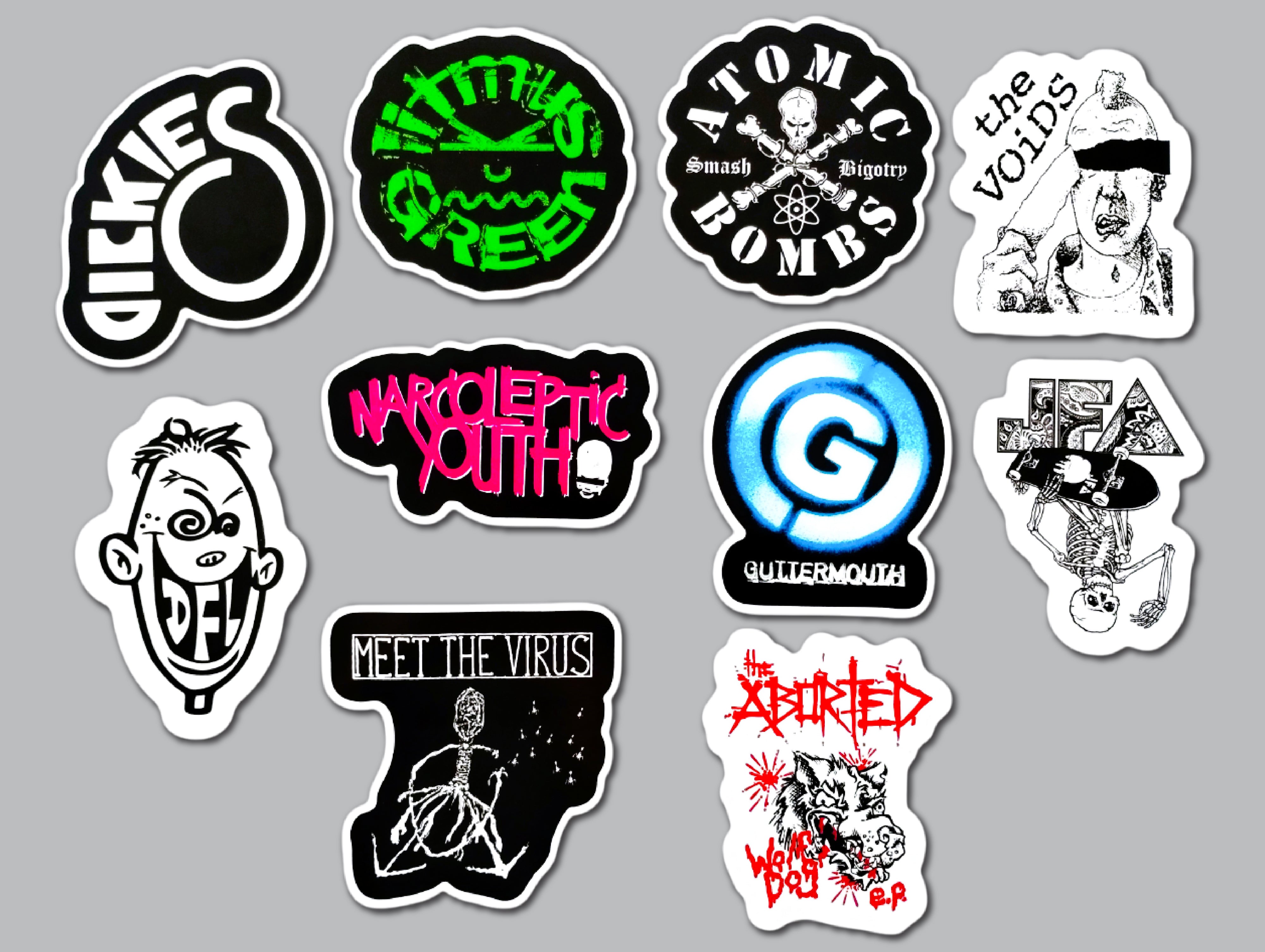 Punk Sticker Pack (10 Stickers) SET 8 – Omni-Cult