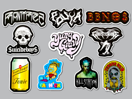 Modern Hip-Hop Sticker Pack (10 Stickers) Set 3
