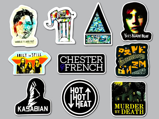 Indie Rock Sticker Pack (10 Stickers) Set 3